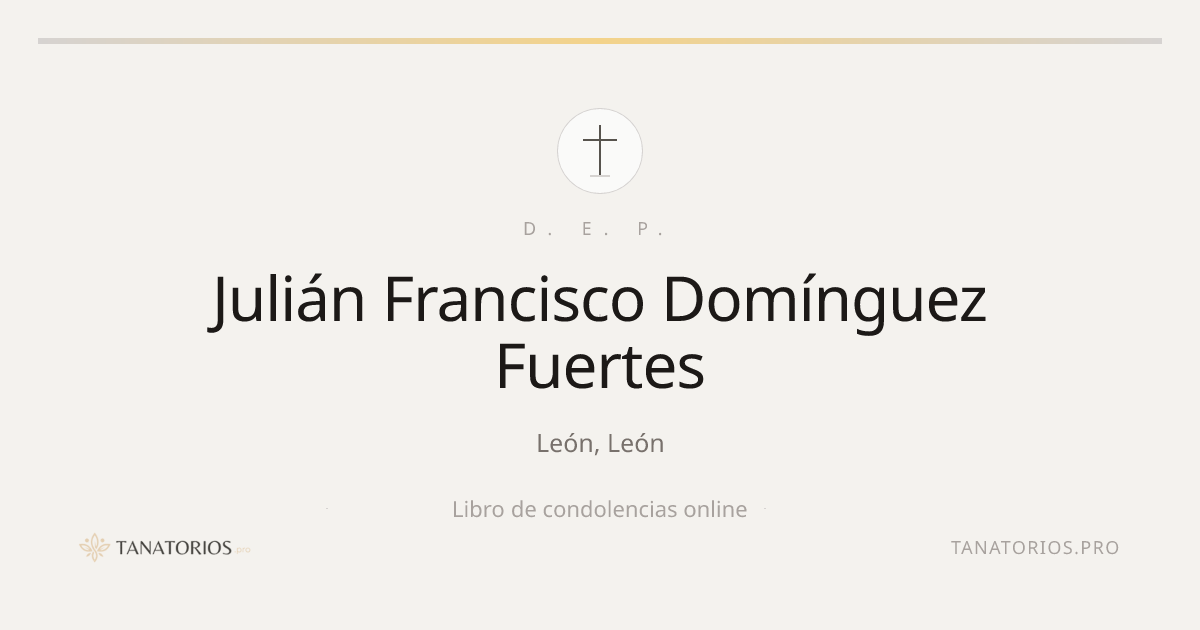 Memorial de Julián Francisco Domínguez Fuertes