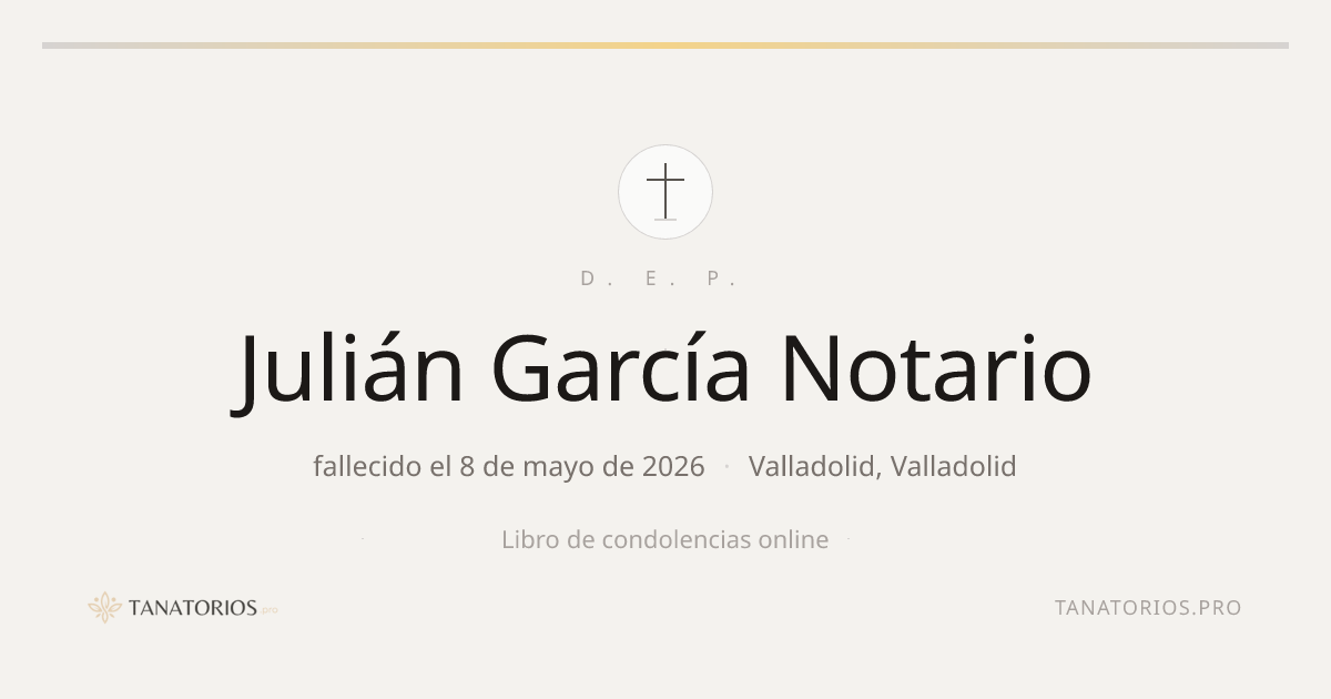 Memorial de Julián García Notario