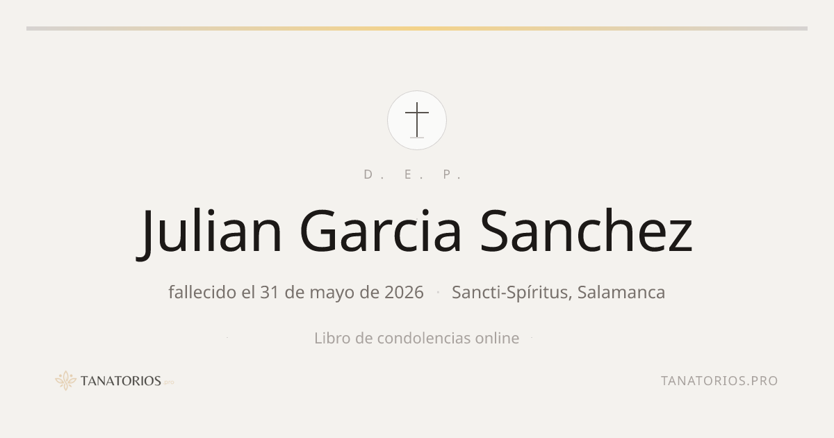 Memorial de Julian Garcia Sanchez