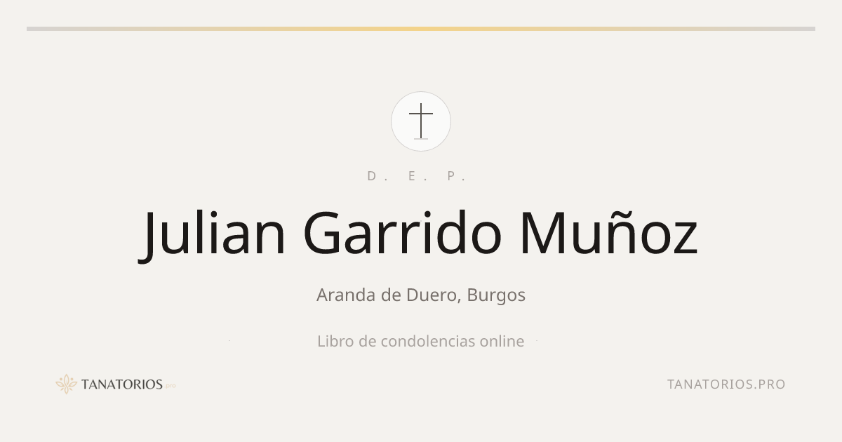 Memorial de Julian Garrido Muñoz