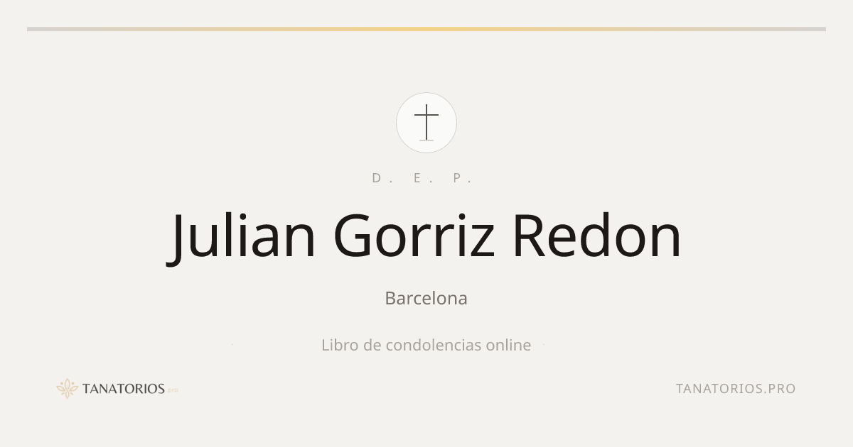 Memorial de Julian Gorriz Redon
