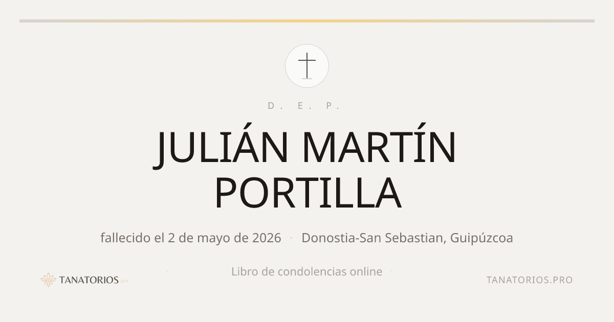 Memorial de JULIÁN MARTÍN PORTILLA