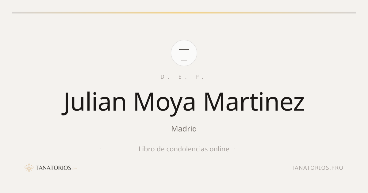 Memorial de Julian Moya Martinez