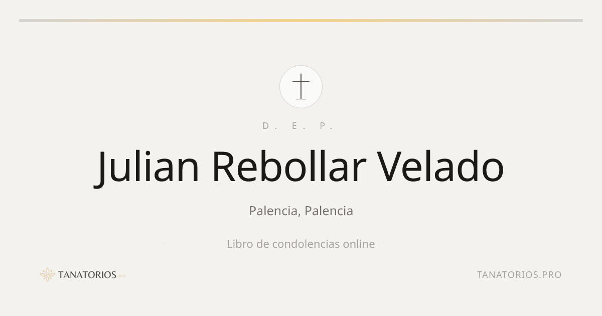 Memorial de Julian Rebollar Velado