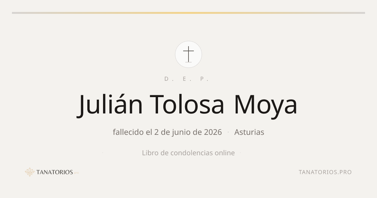 Memorial de Julián Tolosa Moya