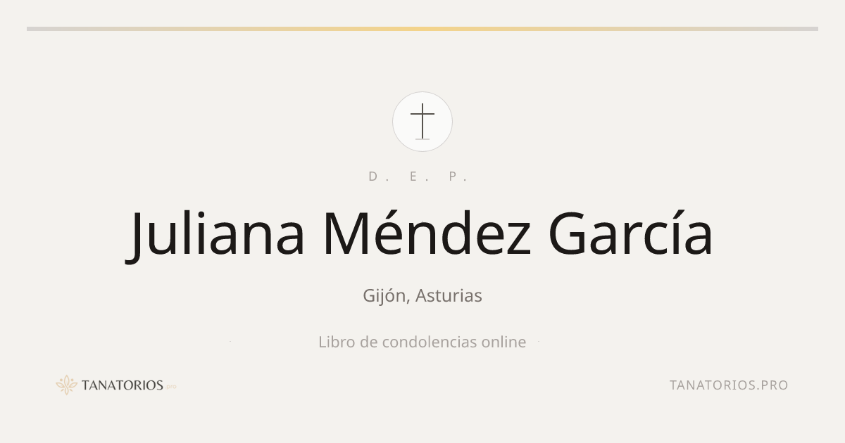 Memorial de Juliana Méndez García