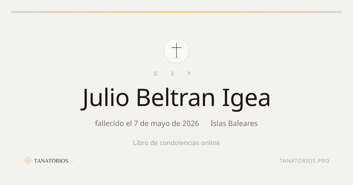 Memorial de Julio Beltran Igea