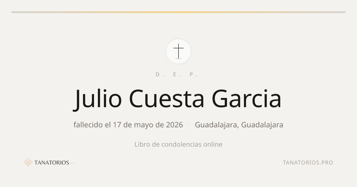 Memorial de Julio Cuesta Garcia
