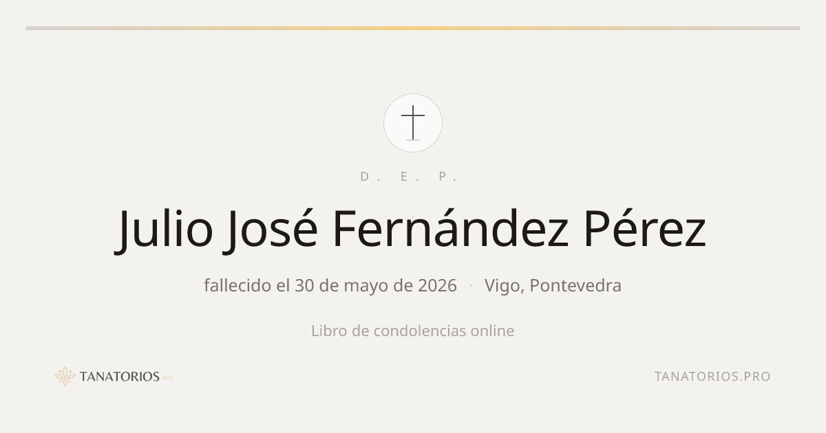 Memorial de Julio José Fernández Pérez