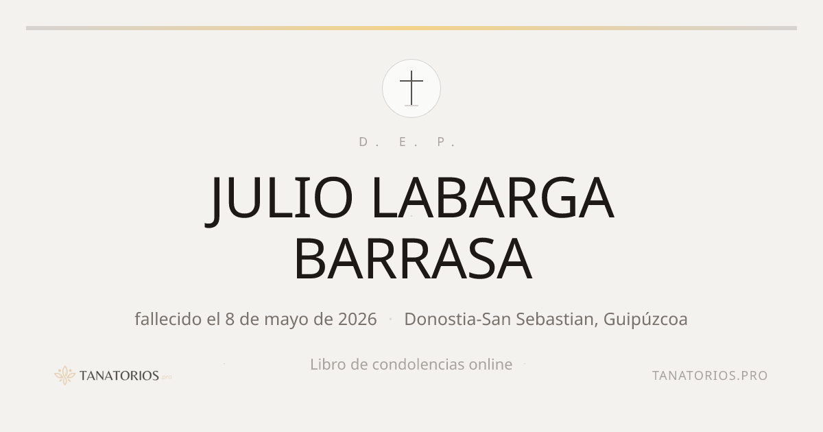 Memorial de JULIO LABARGA BARRASA