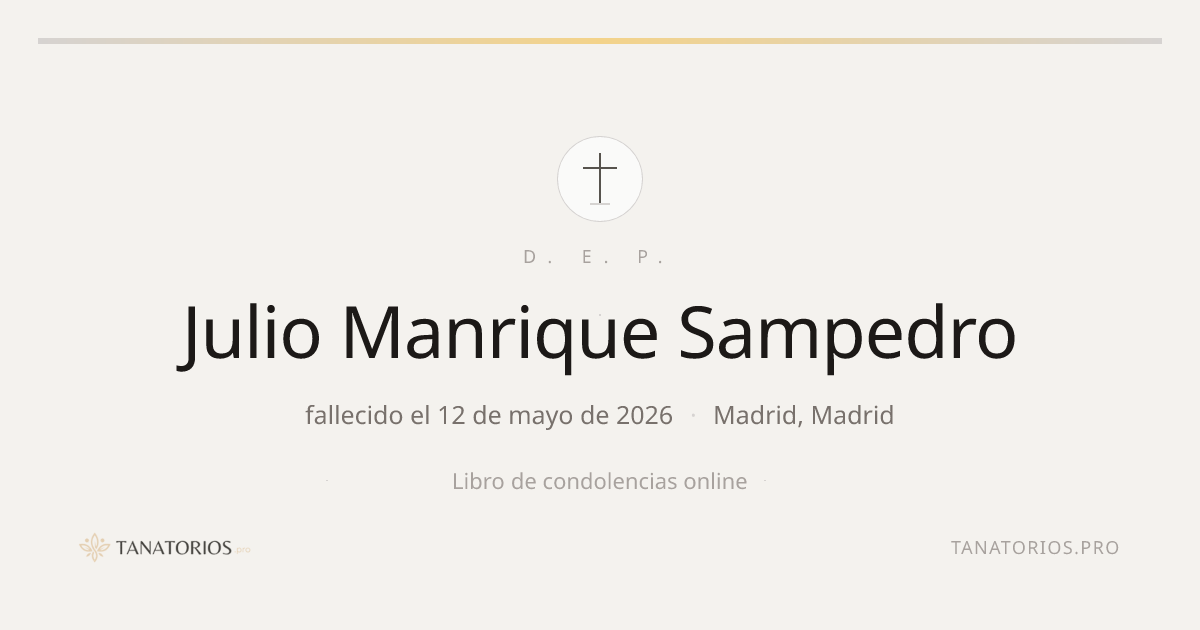 Memorial de Julio Manrique Sampedro