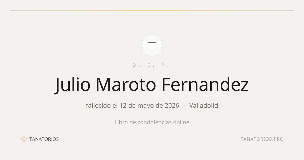 Memorial de Julio Maroto  Fernandez