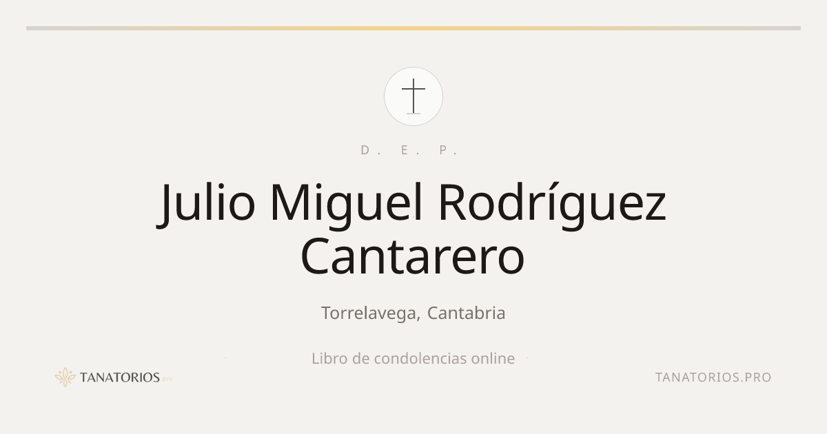 Memorial de Julio Miguel Rodríguez Cantarero