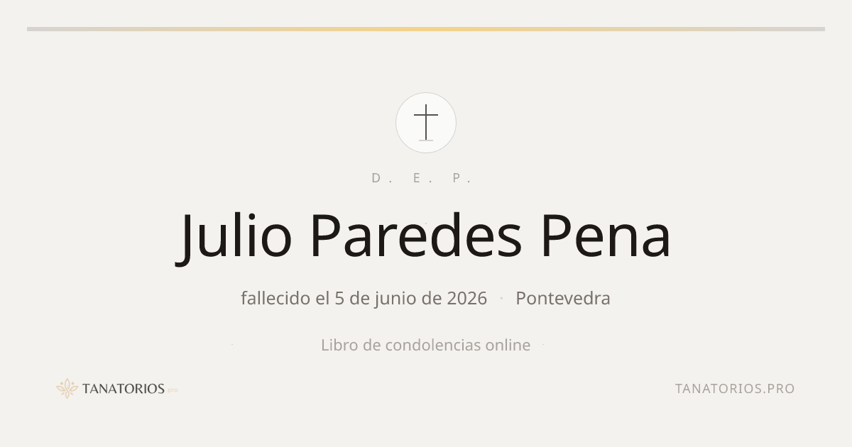Memorial de Julio Paredes Pena