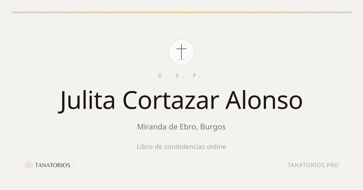 Memorial de Julita Cortazar Alonso