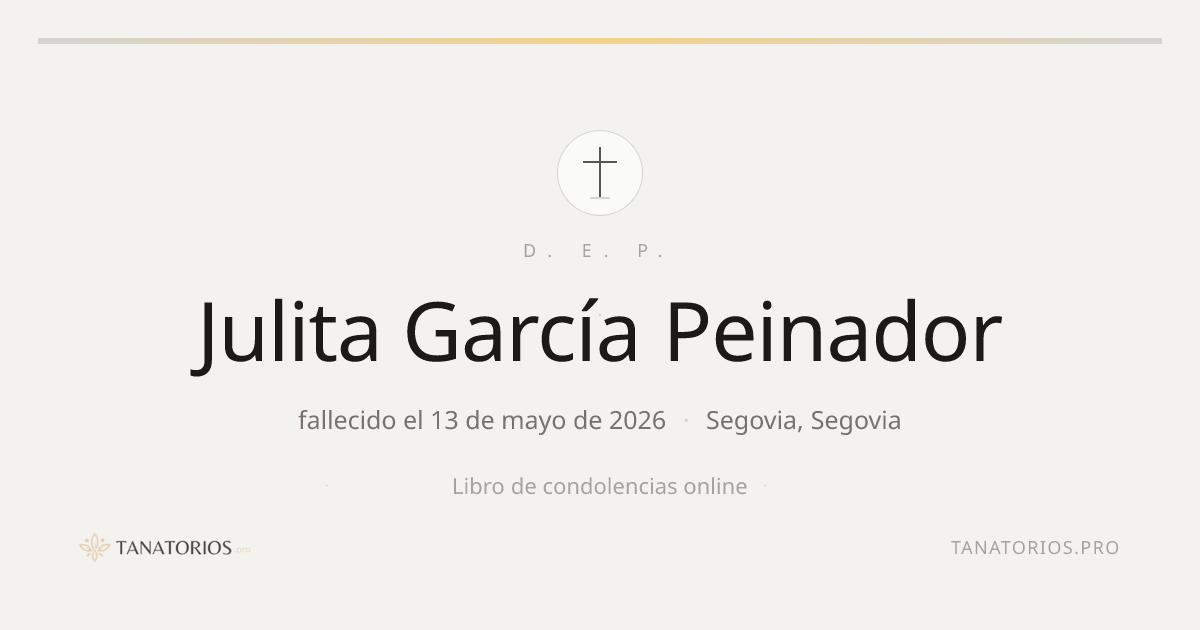 Memorial de Julita García Peinador