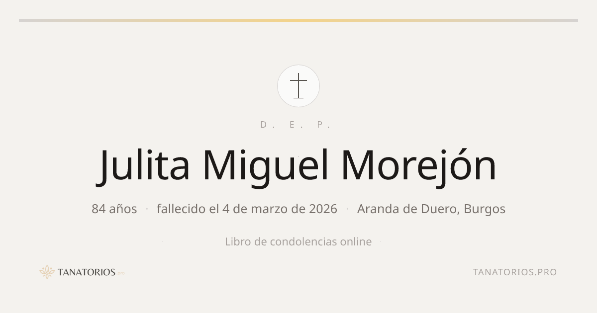 Memorial de Julita Miguel Morejón