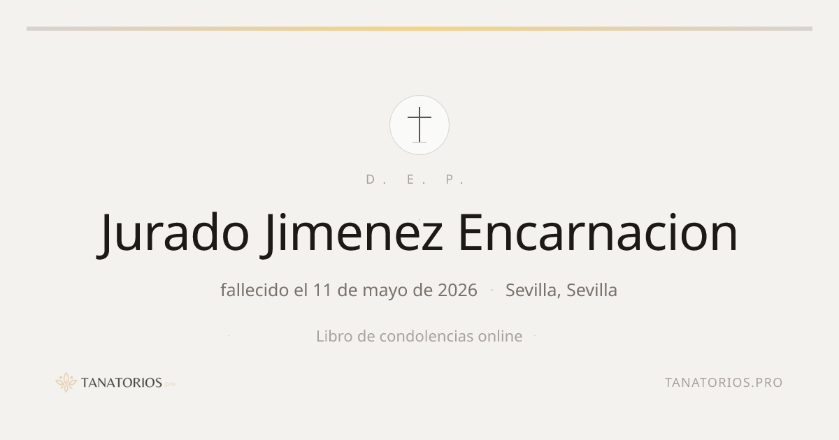 Memorial de Jurado Jimenez Encarnacion
