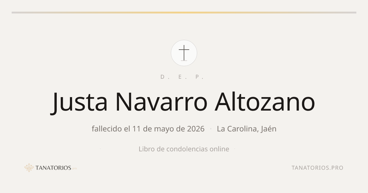 Memorial de Justa Navarro Altozano