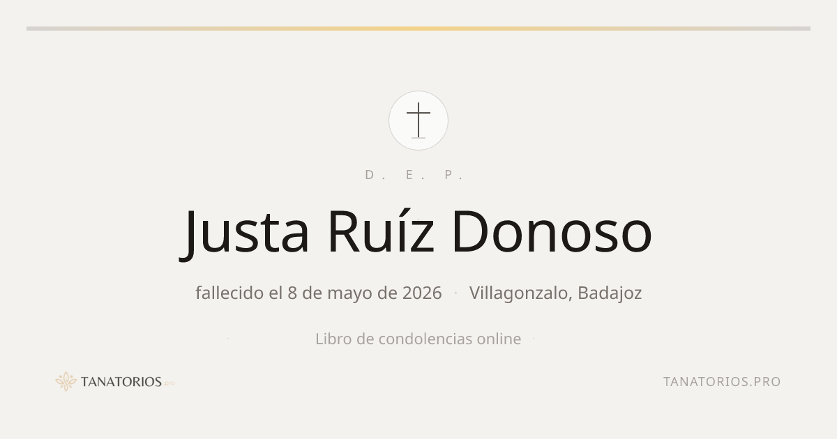 Memorial de Justa Ruíz Donoso