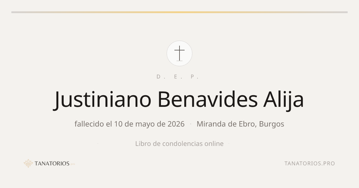 Memorial de Justiniano Benavides Alija