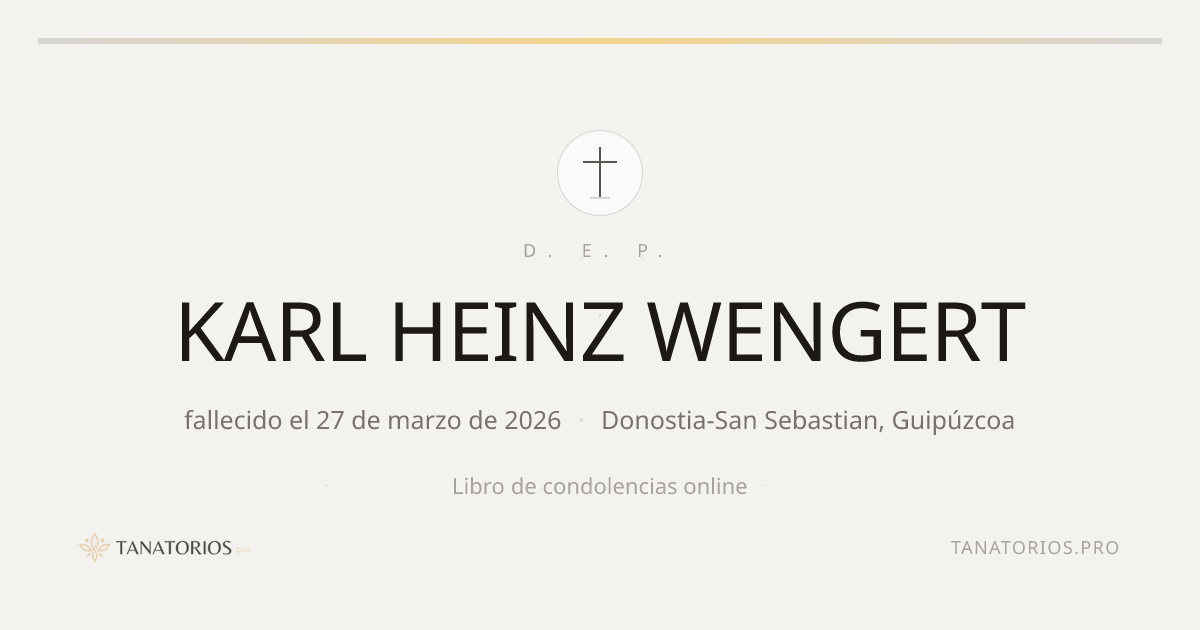 Memorial de KARL HEINZ WENGERT