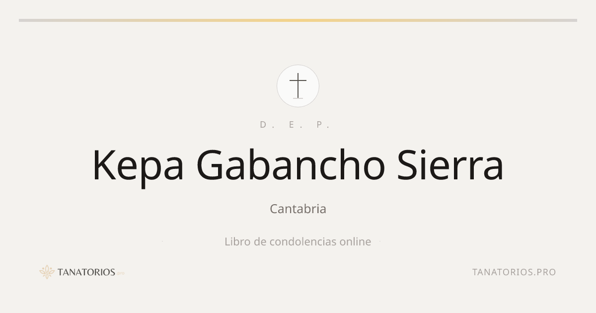 Memorial de Kepa Gabancho Sierra