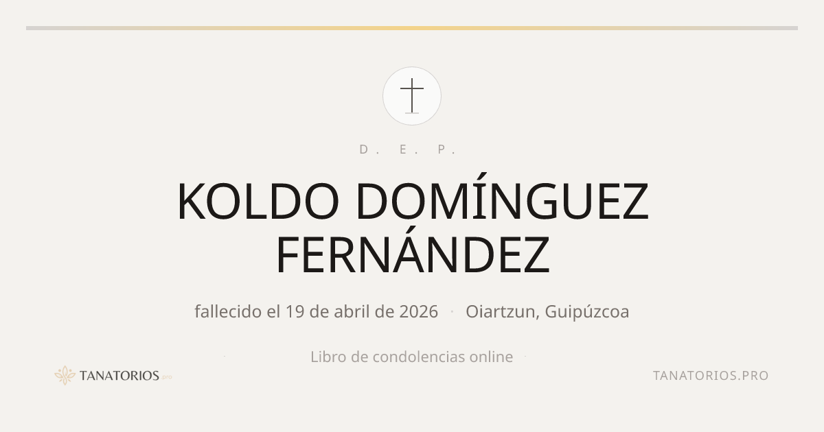 Memorial de KOLDO DOMÍNGUEZ FERNÁNDEZ