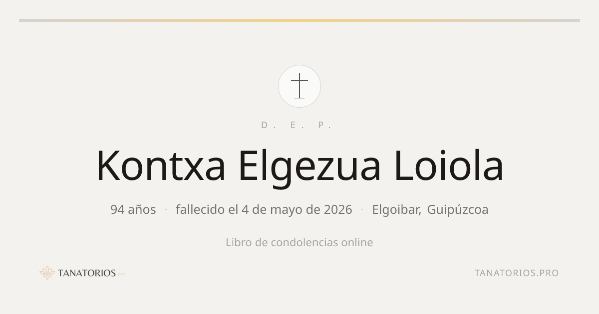 Memorial de Kontxa Elgezua Loiola