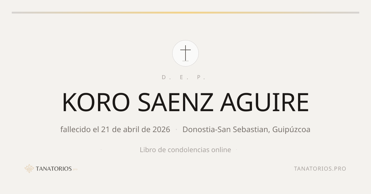 Memorial de KORO SAENZ AGUIRE
