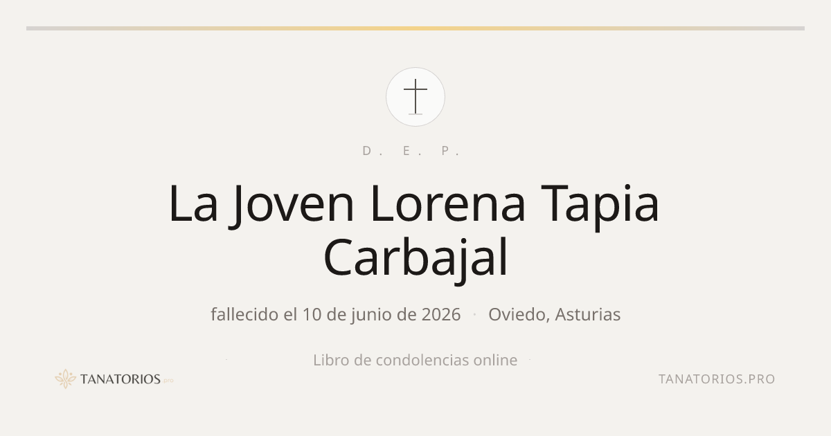 Memorial de La Joven Lorena Tapia Carbajal