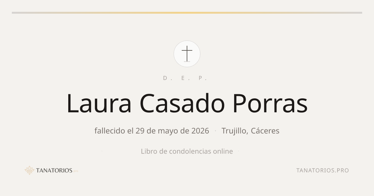 Memorial de Laura Casado Porras