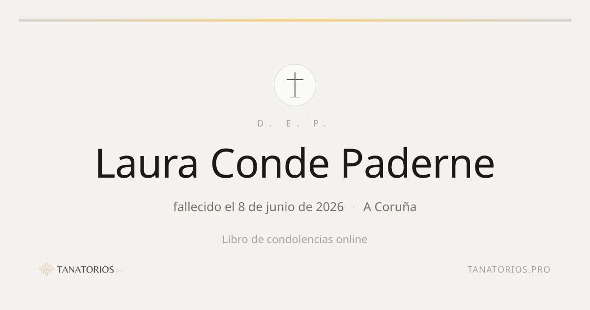 Memorial de Laura Conde Paderne