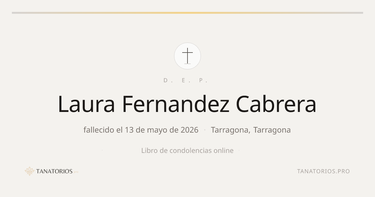 Memorial de Laura Fernandez Cabrera