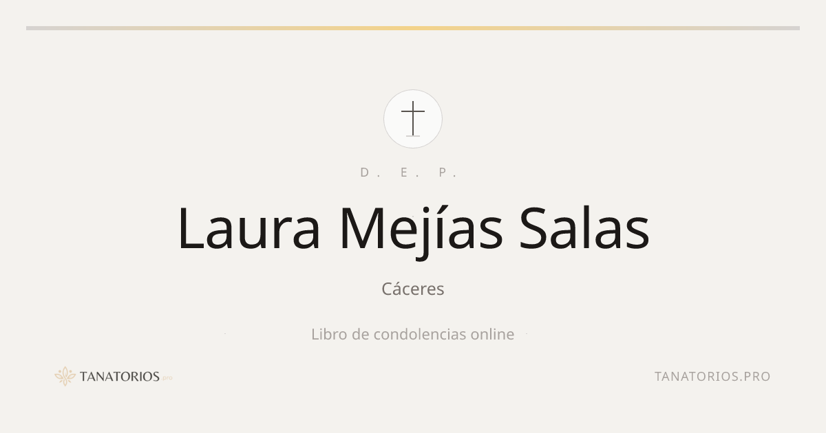 Memorial de Laura Mejías Salas