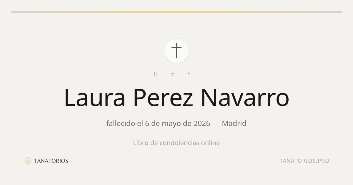Memorial de Laura Perez Navarro