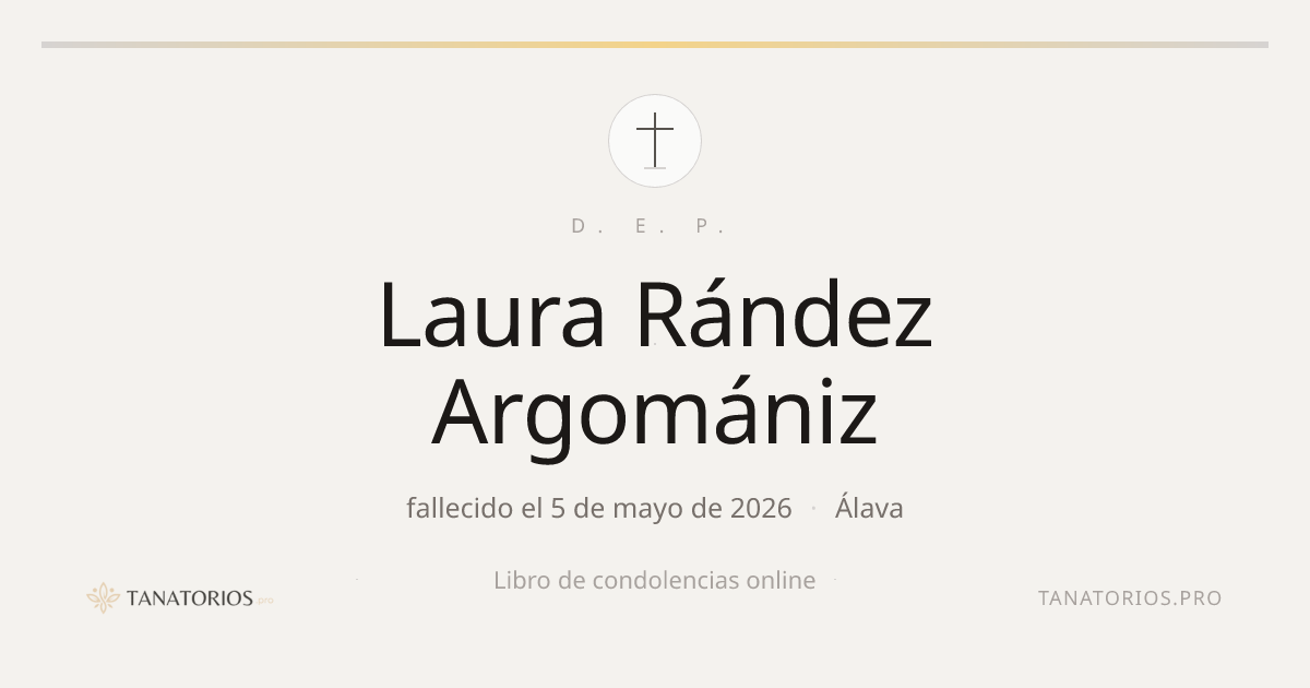 Memorial de Laura Rández Argomániz