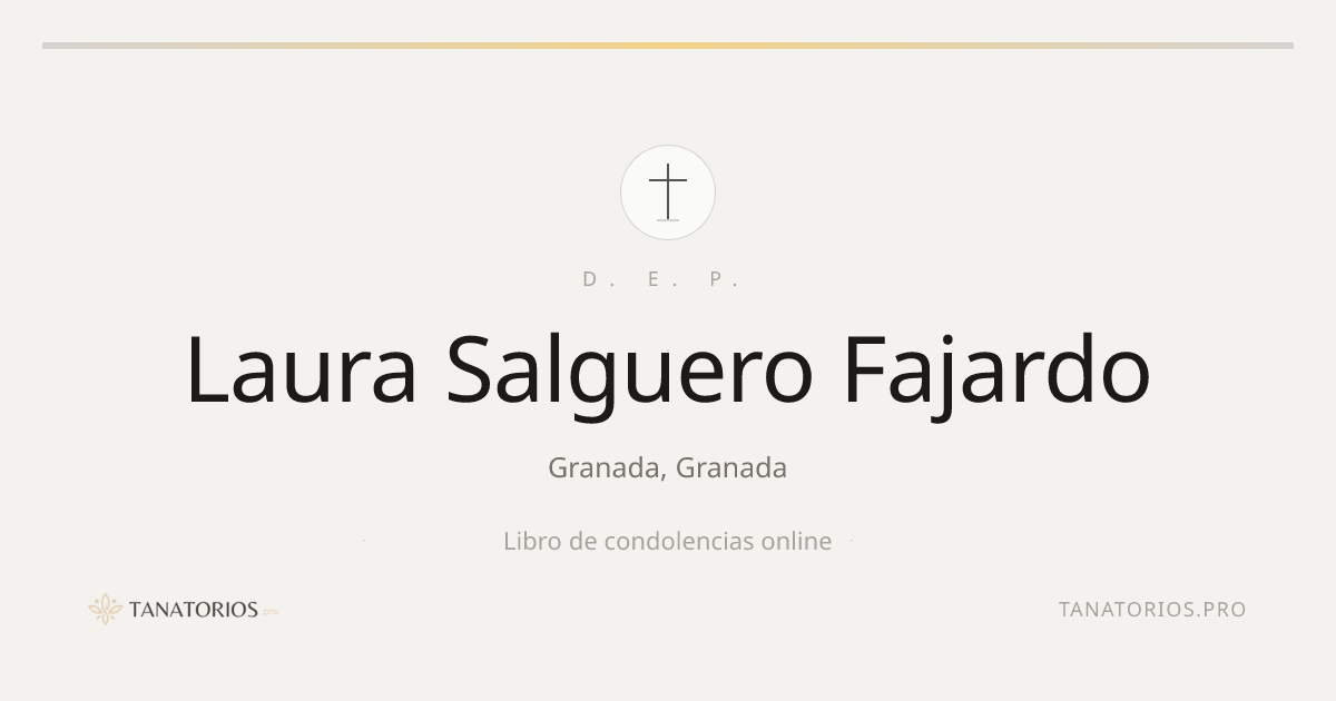 Memorial de Laura Salguero Fajardo