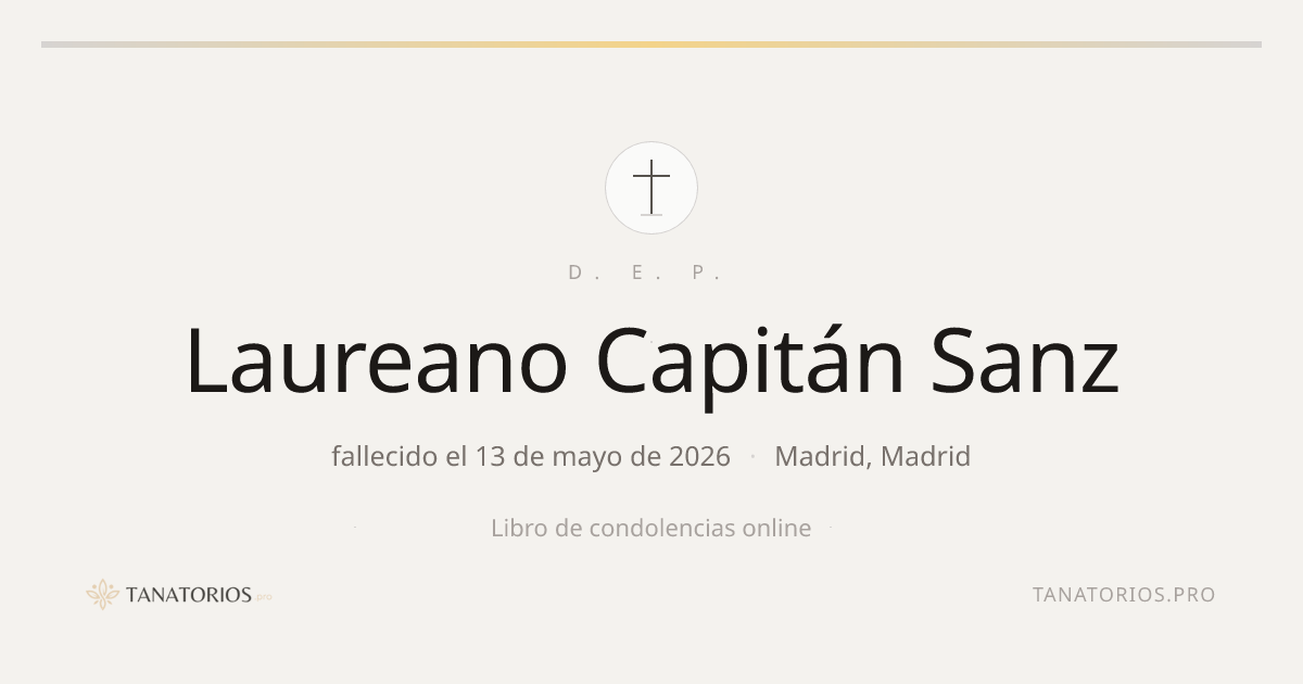 Memorial de Laureano Capitán  Sanz