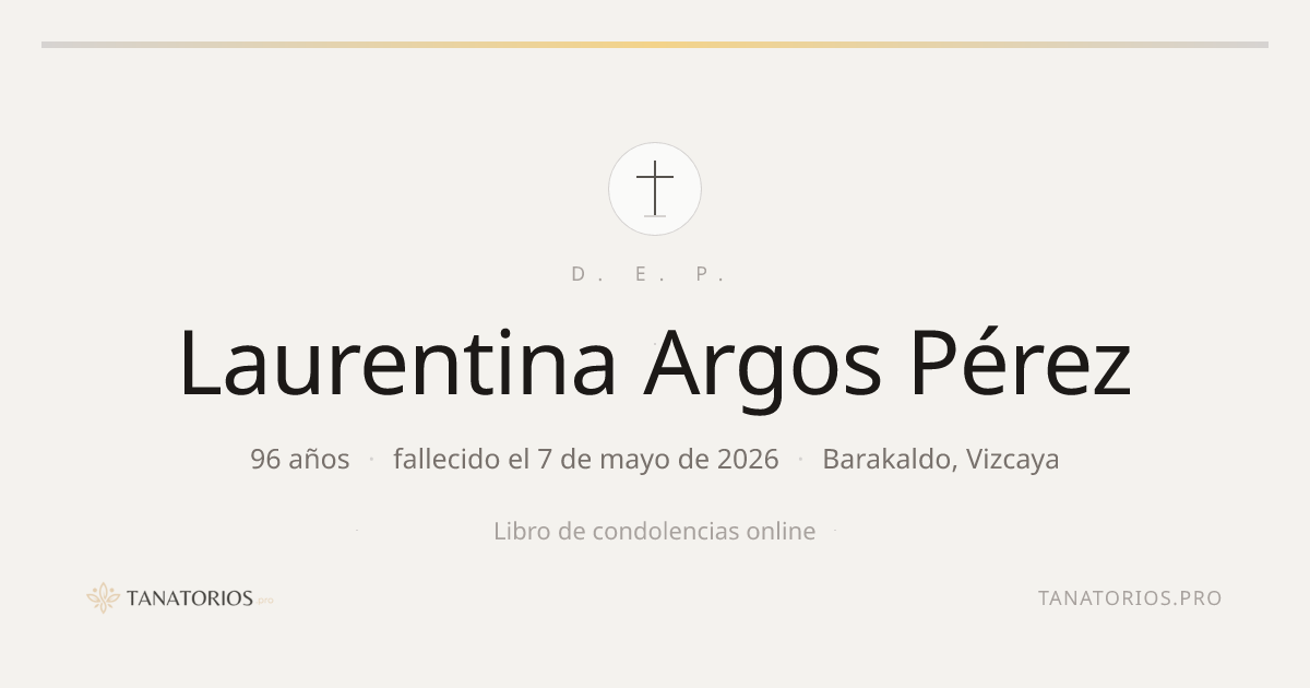 Memorial de Laurentina Argos Pérez