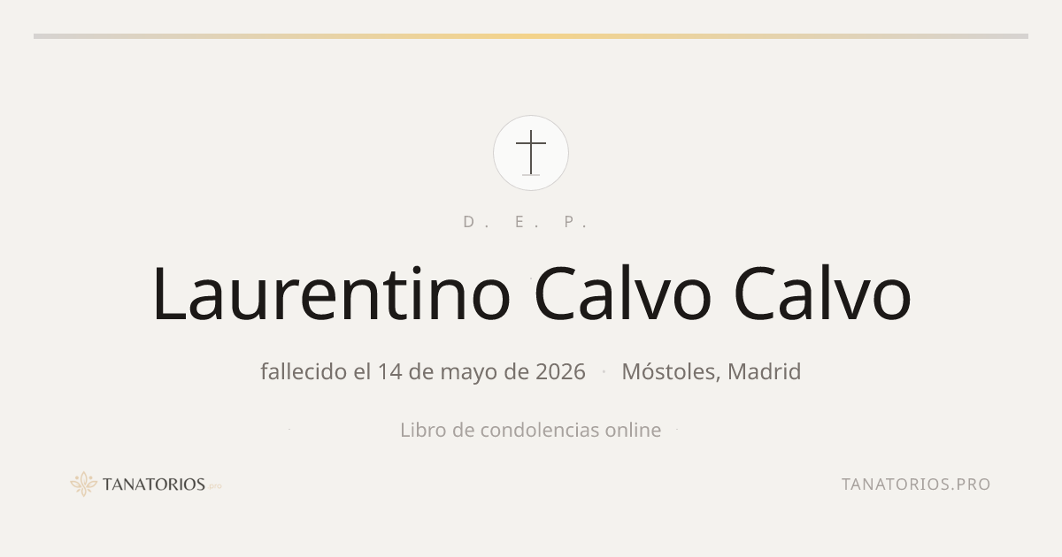 Memorial de Laurentino Calvo Calvo
