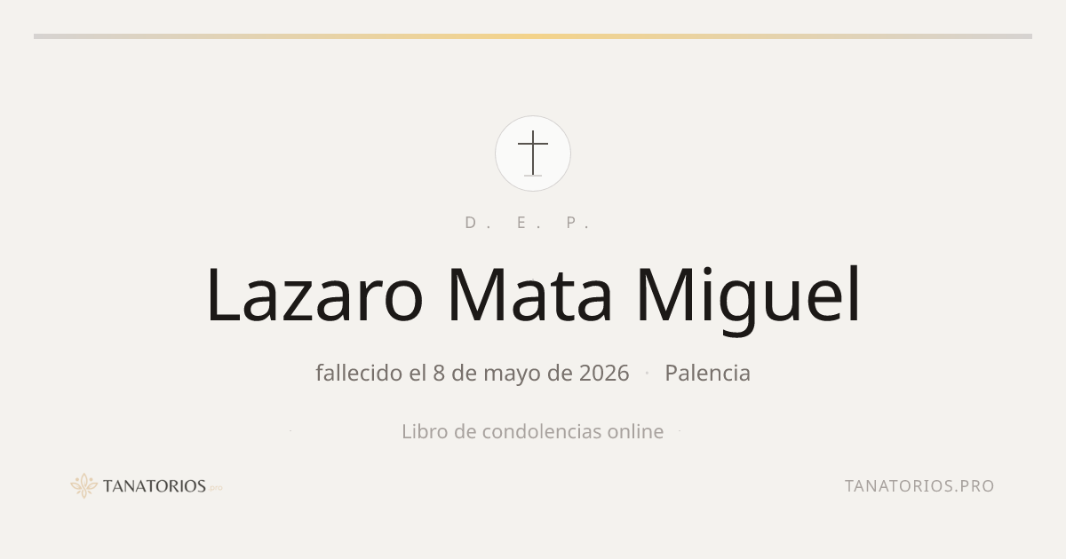 Memorial de Lazaro Mata Miguel