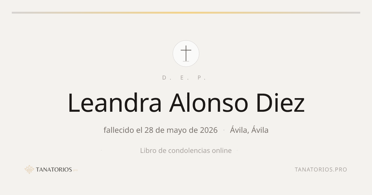 Memorial de Leandra Alonso Diez