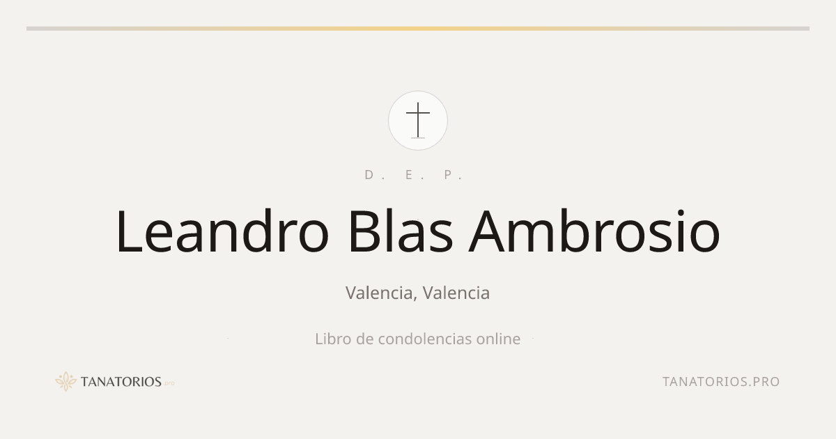 Memorial de Leandro Blas Ambrosio