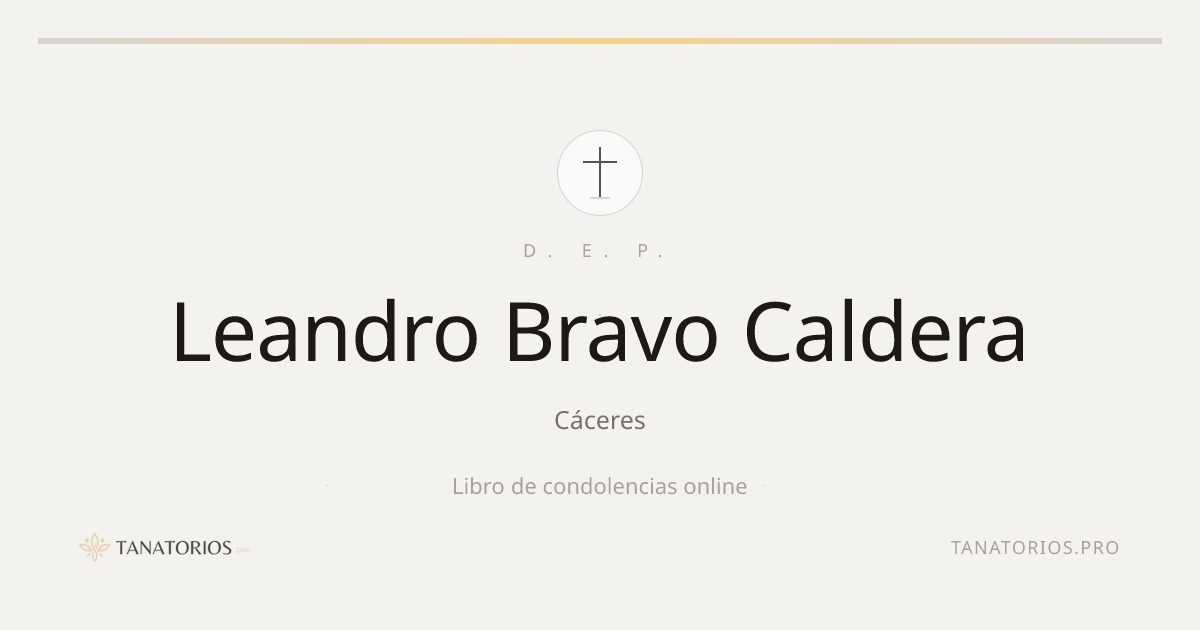Memorial de Leandro Bravo Caldera