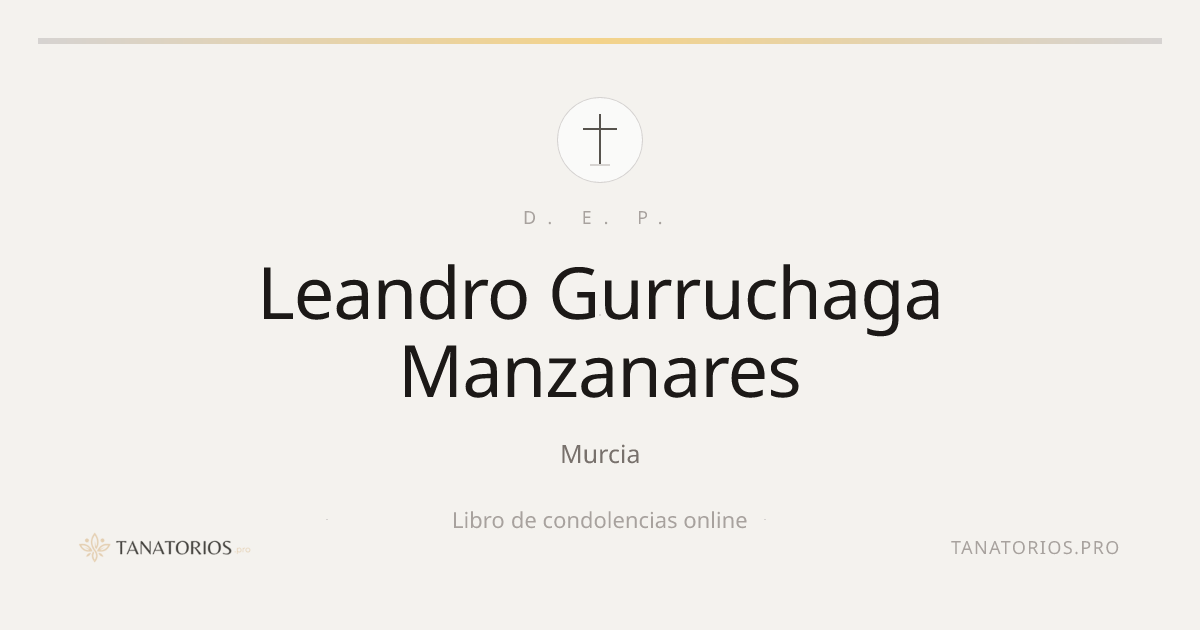 Memorial de Leandro Gurruchaga Manzanares