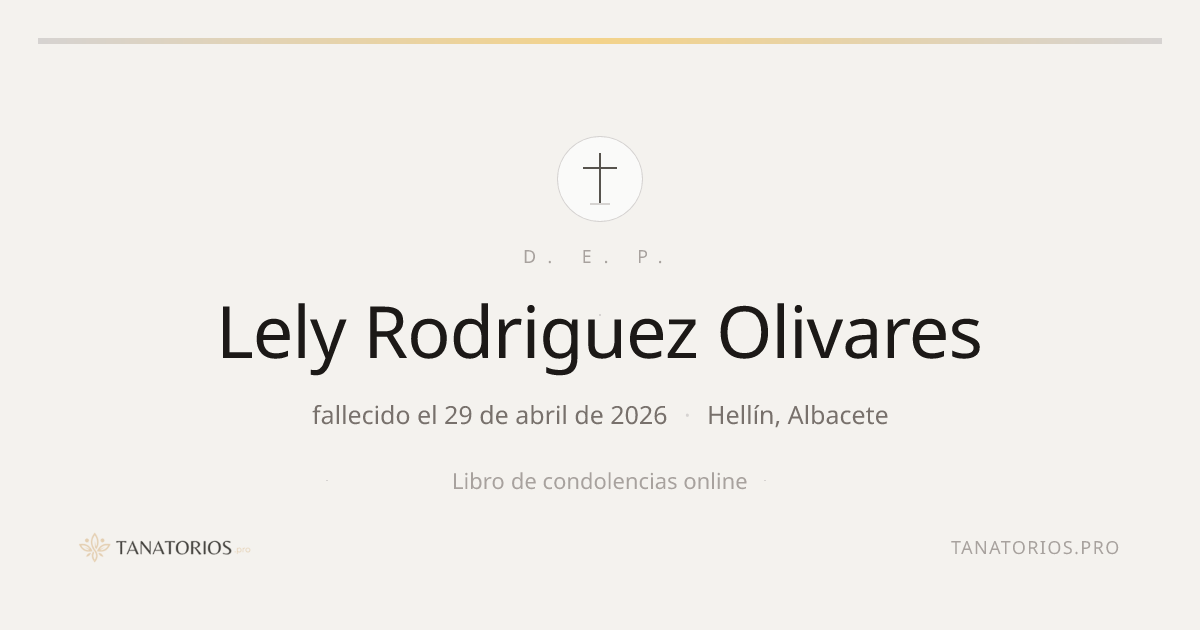 Memorial de Lely Rodriguez Olivares