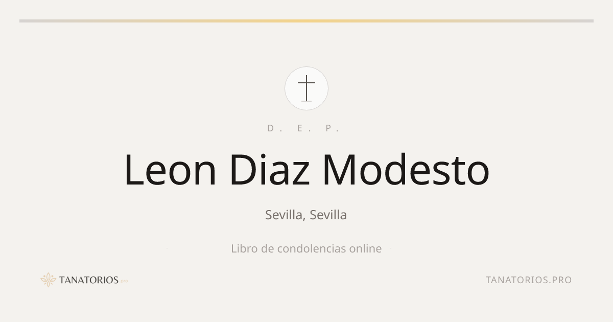 Memorial de Leon Diaz Modesto