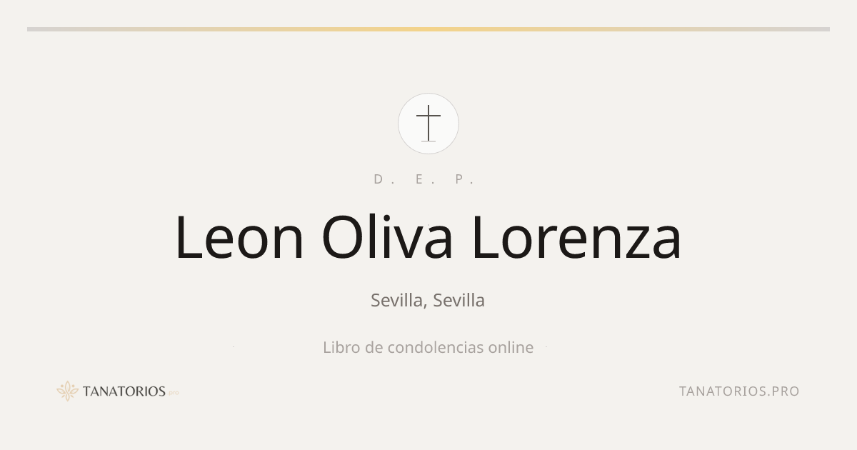 Memorial de Leon Oliva Lorenza
