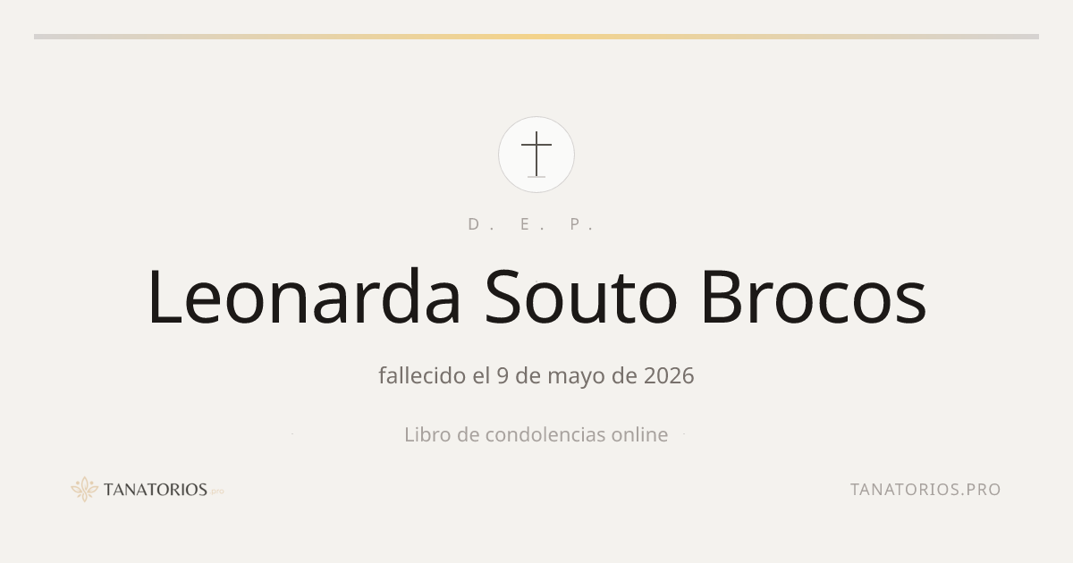 Memorial de Leonarda Souto Brocos